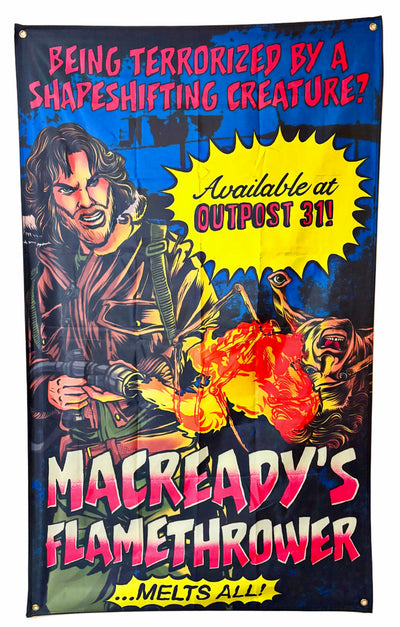 Macready's Flamethrower - 3x5 Tapestry